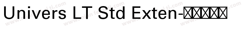 Univers LT Std Exten字体转换